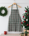 Holiday Spirit Christmas Plaid Apron
